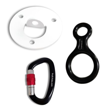 Basic Rigging Kit for Aerial Silks – Ceiling Mount + Carabiner + Figure 8