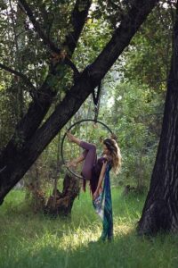 aerila hoop on the tree