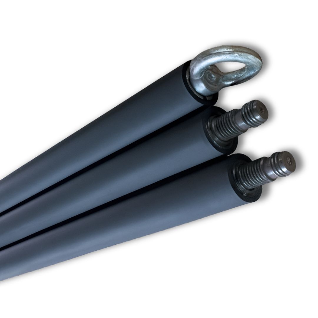 CHINESE Aerial RUBBER POLE SET – сhinese flying pole 3 m / 38 mm grip + POLE BASE