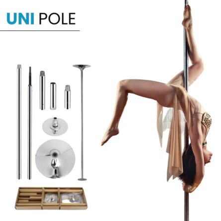 Foldable Pole for Pole Dance – UNI POLE (45 mm, chrome-plated, up to 2.84 m)